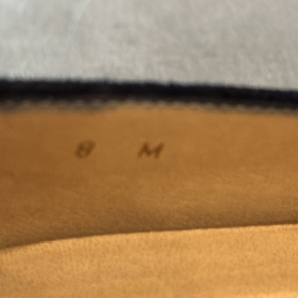 Sesto Meuuci Black Suede Embellished Slip-On Loafers Size 8 - Picture 10 of 12